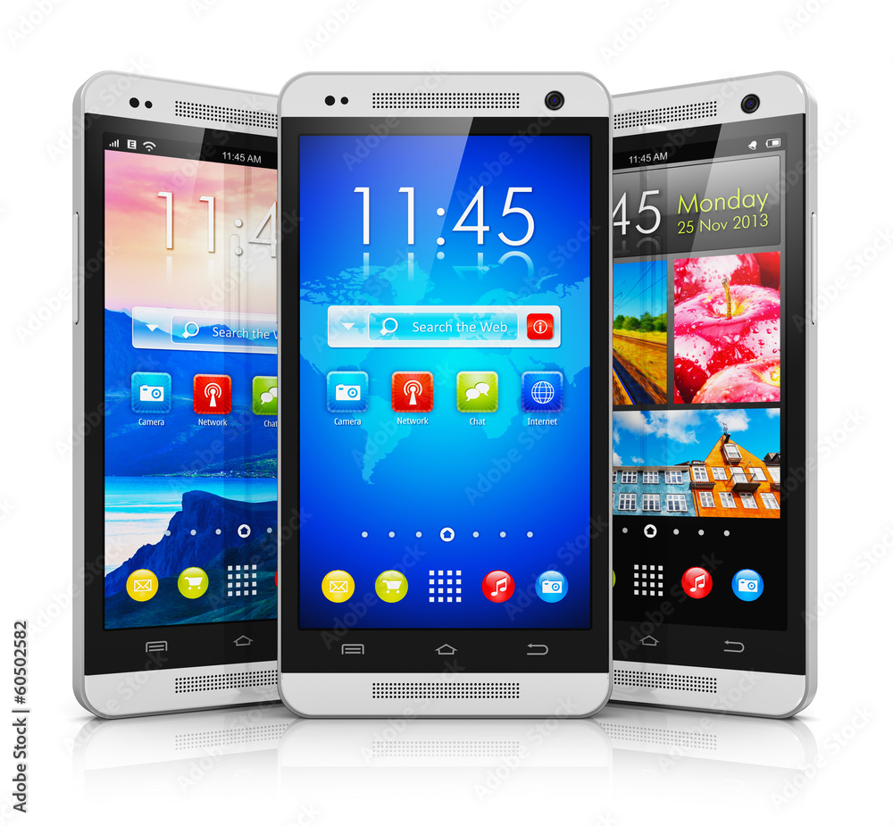 Modern touchscreen smartphones