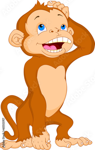 cute monkey cartoon