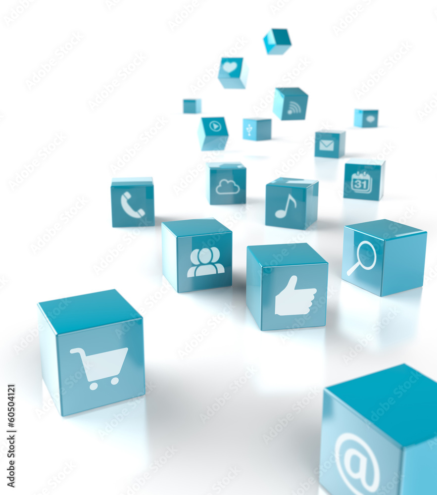 apps and social media icons apps and social media icons