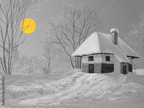 Winter silent night