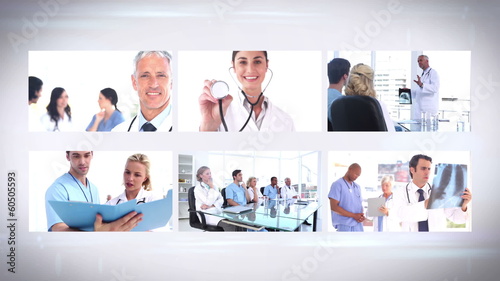 Wallpaper Mural Medical team montage Torontodigital.ca