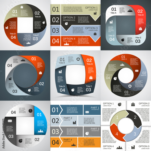 Modern vector info graphic for business project