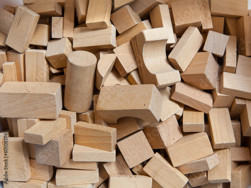 Construction Bricks of Wood