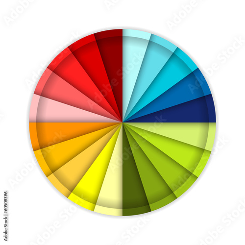 Palette of color wheel, for your design