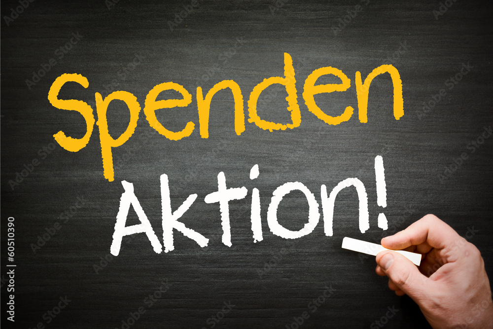 Fototapeta premium spenden Aktion