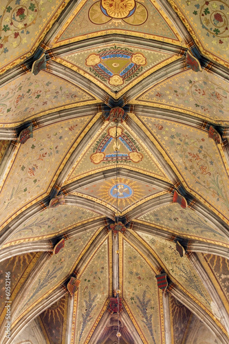 Photography Bratislava - Fresco on gothic ceiling in st. Martins cathedral