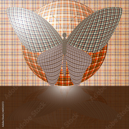 butterfly on the ball