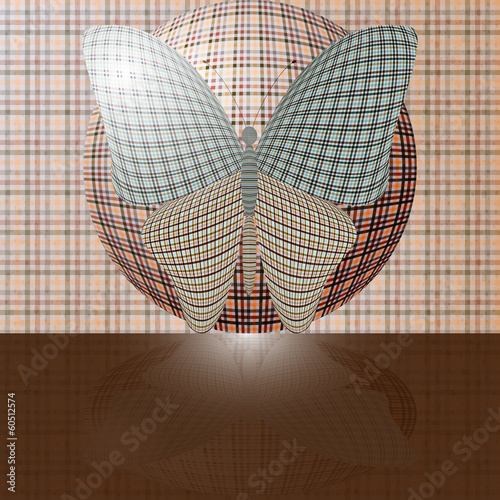 butterfly on the ball