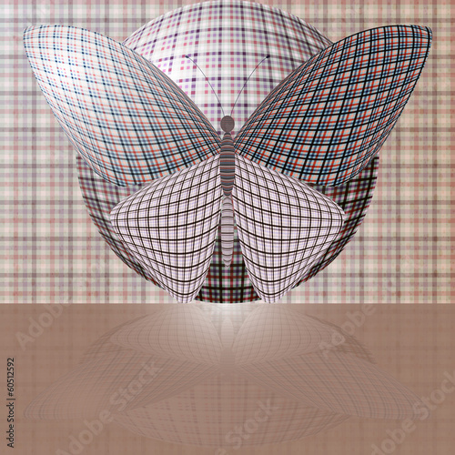 butterfly on the ball