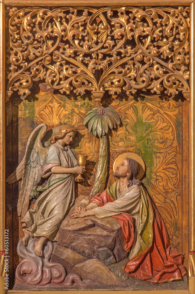 Bratislava - Prayer of Jesus in Gethsemane garden - cathedral