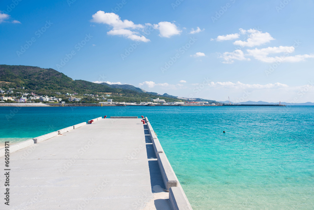 海と堤防 海と堤防