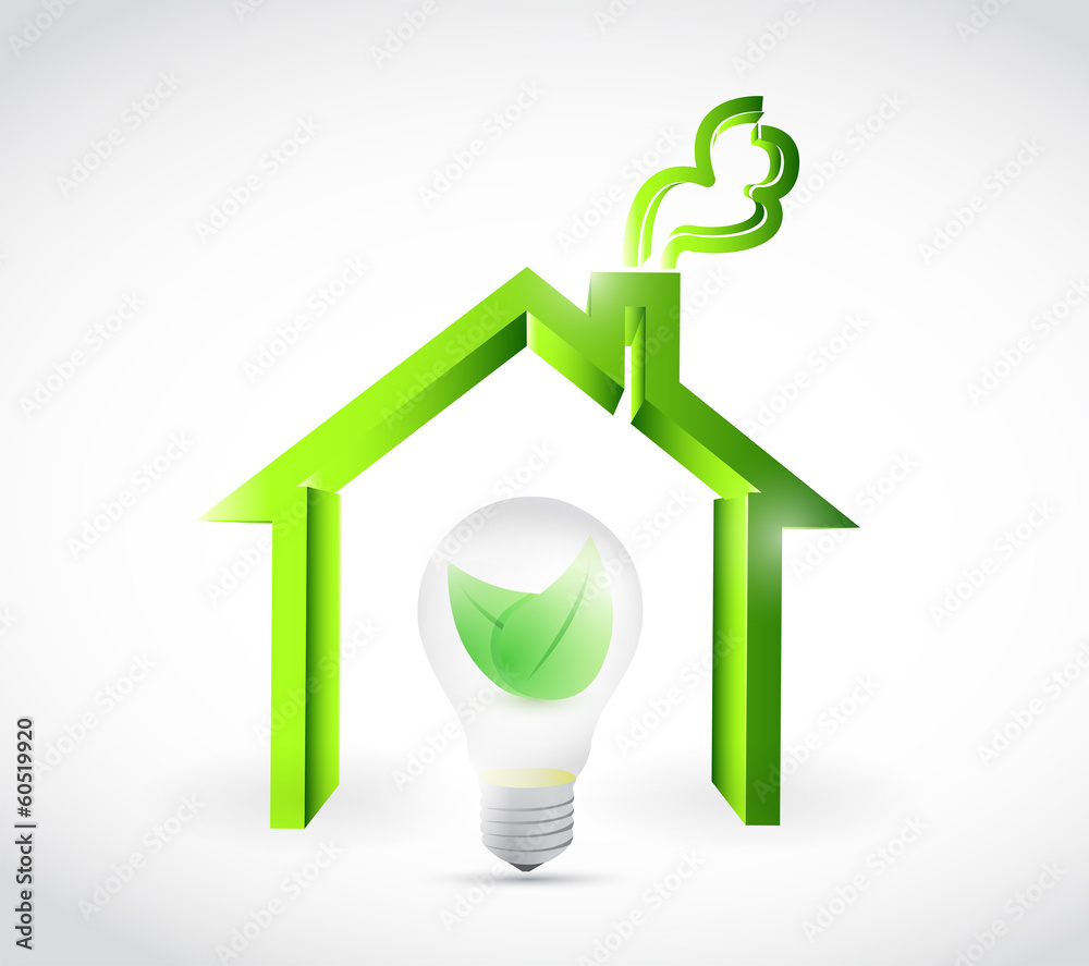 eco energy home illustration design eco energy home illustration design