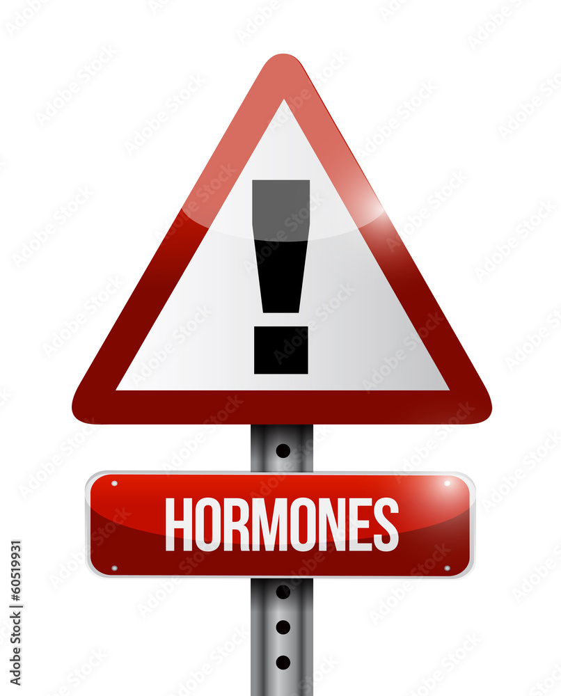 hormones warning sign illustration design hormones warning sign illustration design