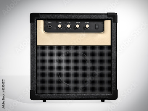 Guitar amplifier. Front view