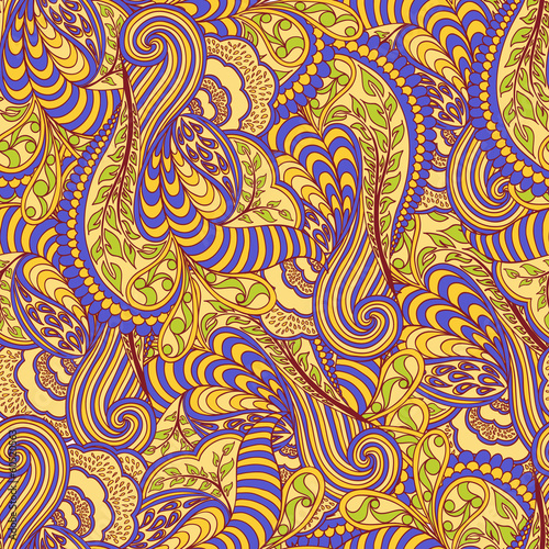 Spring color seamless pattern. Vector illustration.