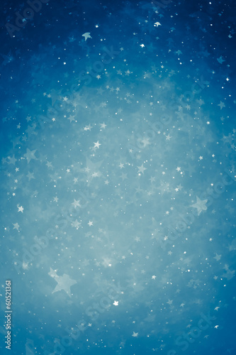 blue glowing stars background