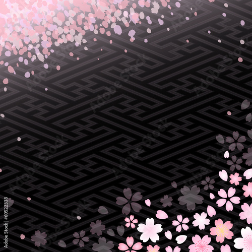 夜桜背景