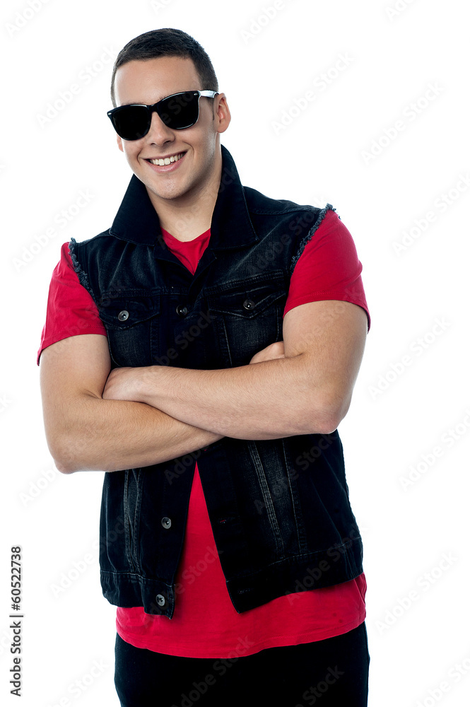 Confident young fashionable guy Confident young fashionable guy