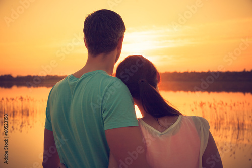 sunrise couple photo