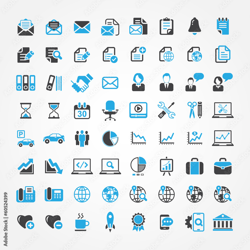 Web icons for business, finance and communication Web icons for business, finance and communication