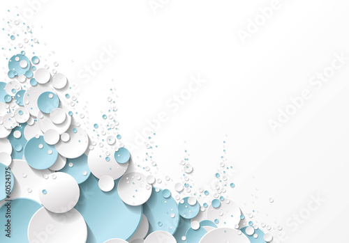 fond bulles bleu et blanc
