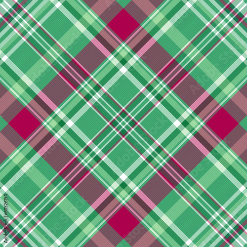 Seamless green-purple checkered pattern