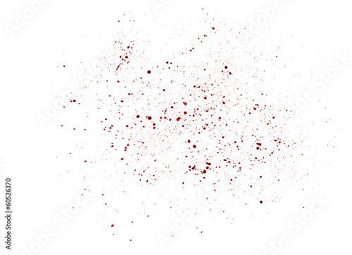 Irregular watercolor drops that look like blood