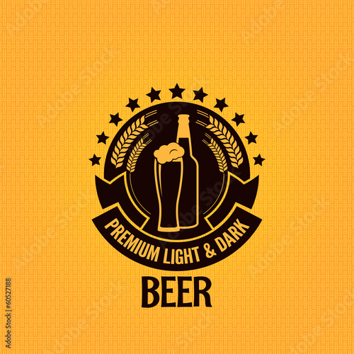 beer bottle glass vintage background