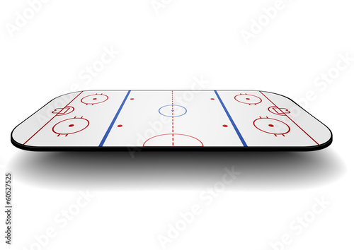 Photography icehockey court perspective