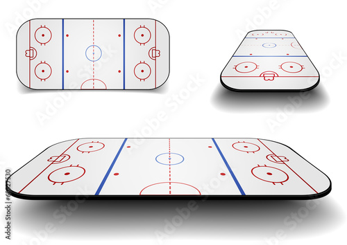 set icehockey court