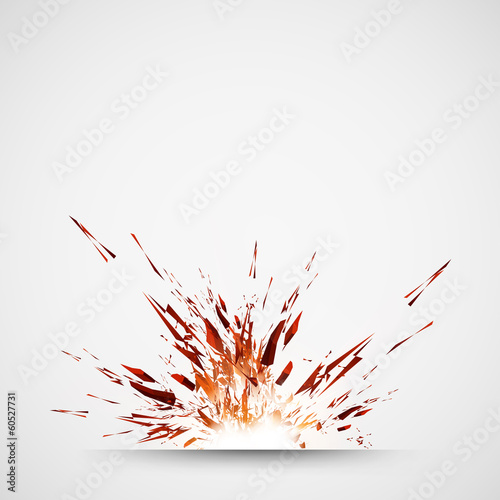 explosion, grunge color style