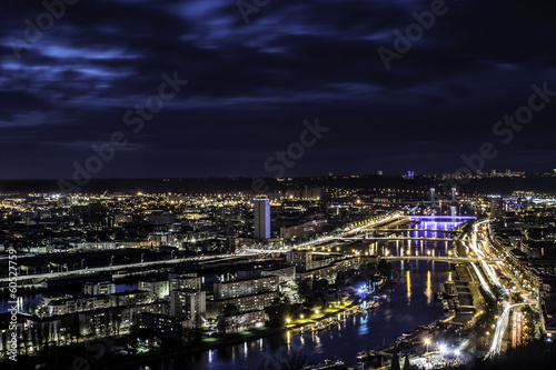 Panorama Rouen by night