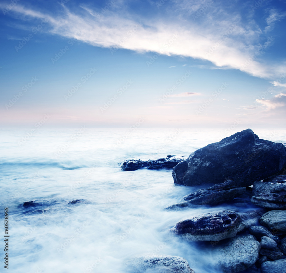 Obraz premium Sea on sunset