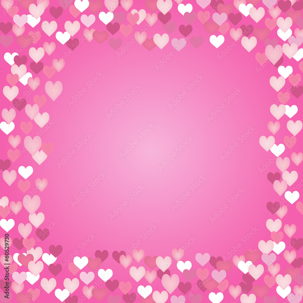 Valentine-Pink Heart Border