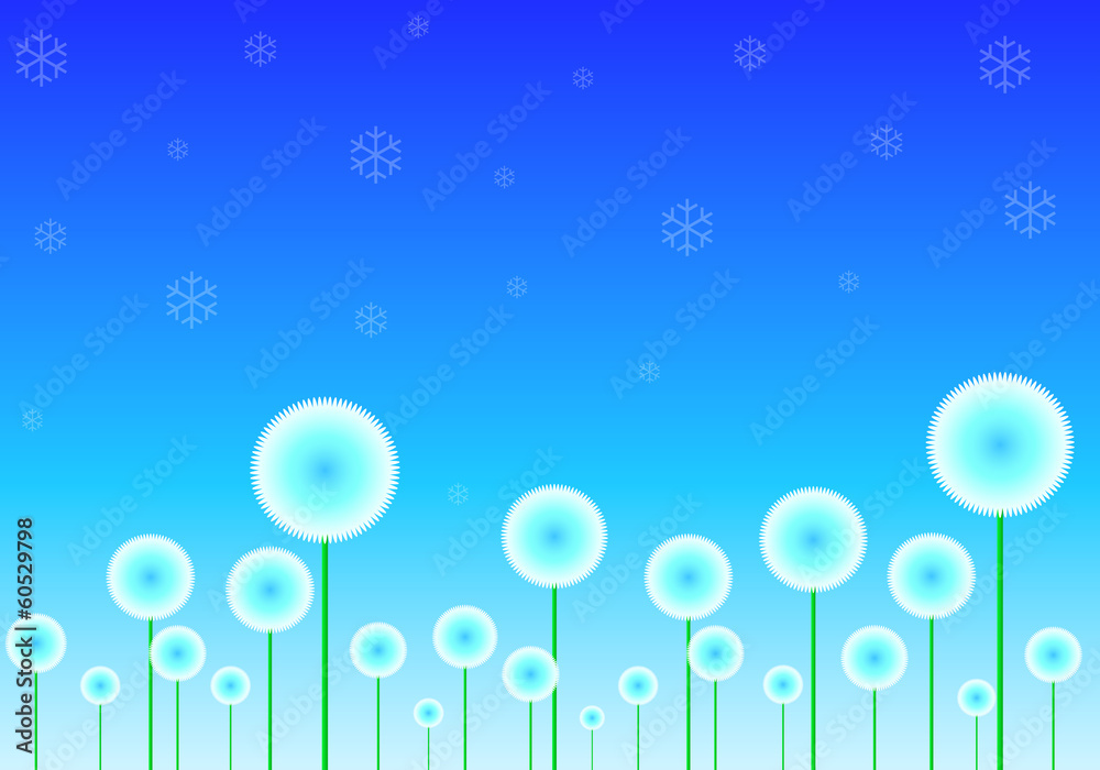 white flower vector on sky blue background white flower vector on sky blue background