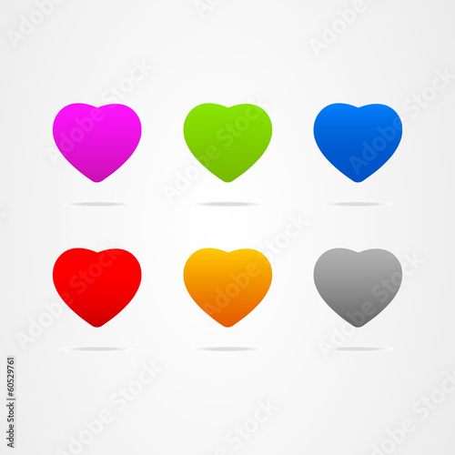 business logo heart icon button