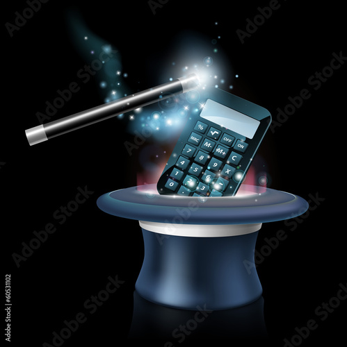 Magic math concept
