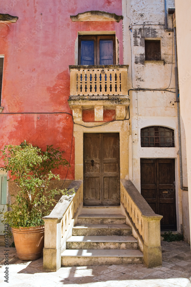 Fototapeta premium Alleyway. Specchia. Puglia. Italy.
