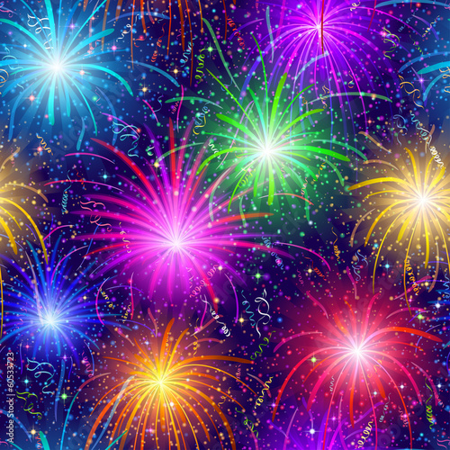 Fireworks, seamless
