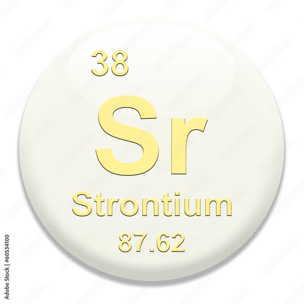 Periodic Table Sr Strontium StockIllustration Adobe Stock
