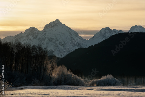 Snowcovered Mountains in Alaska.