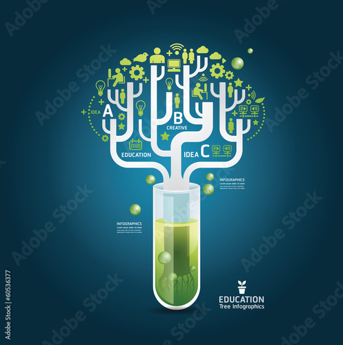 Science concept design  template / can be used for infographics