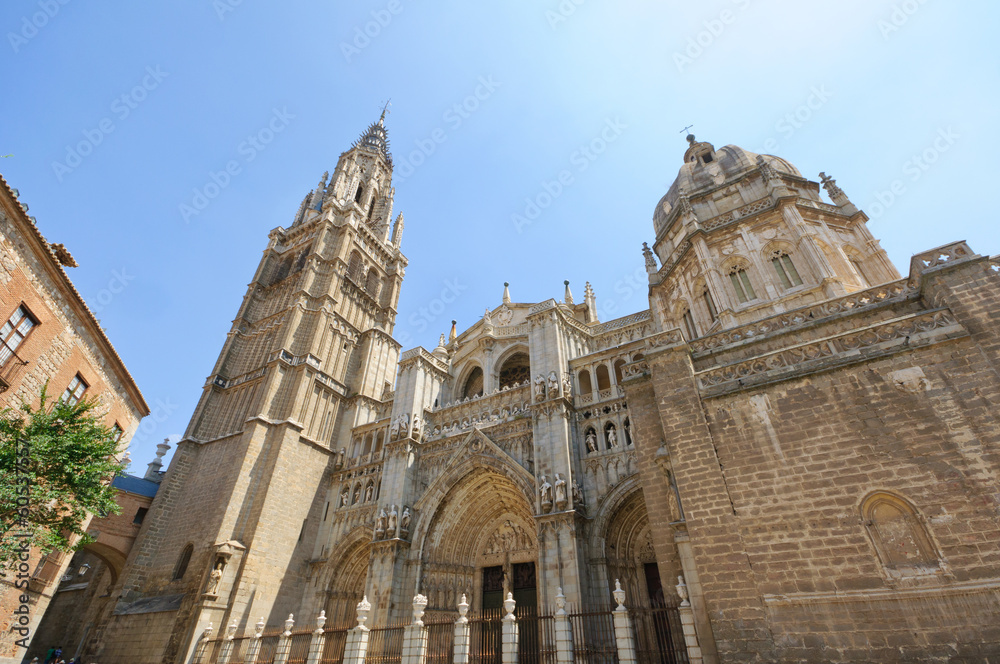 The Cathedral in the historic city of Toledo in Spain
