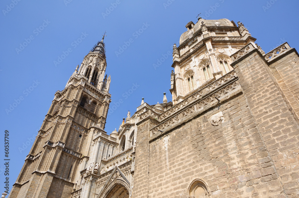 The Cathedral in the historic city of Toledo in Spain