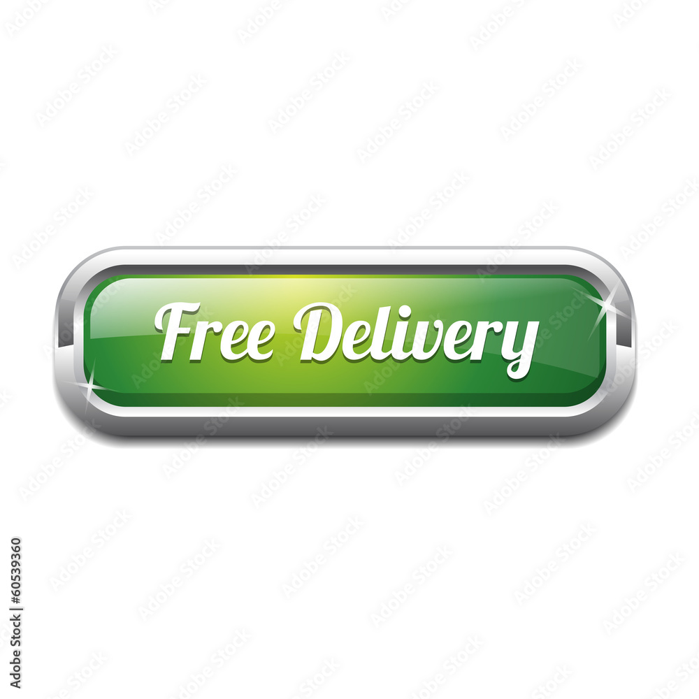 Free Delivery Rounded Corner Rectangular Button Icon Free Delivery Rounded Corner Rectangular Button Icon