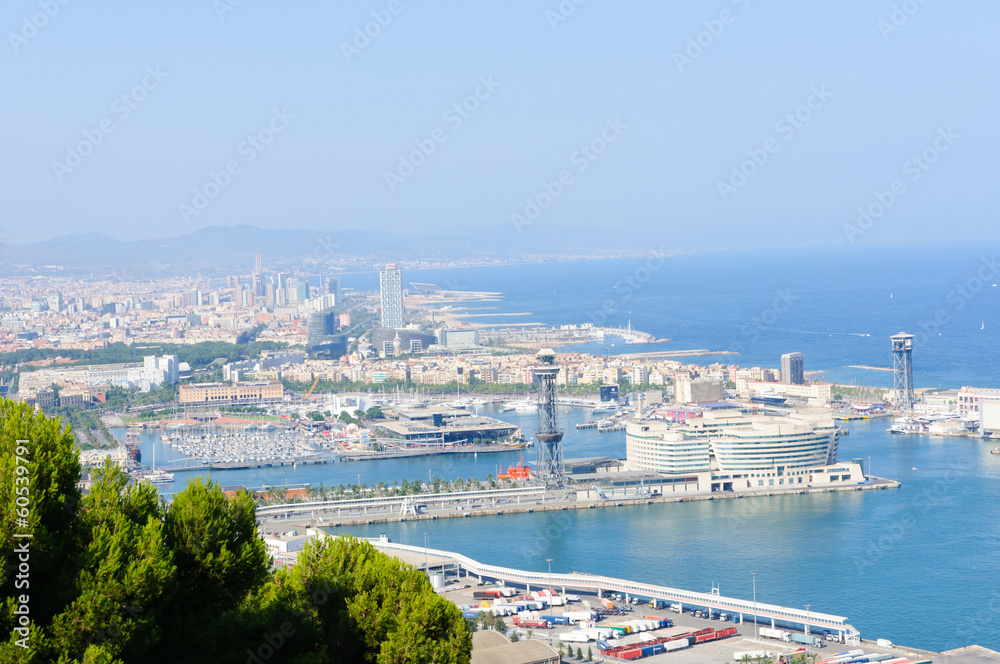 The port of Barcelona, Spain