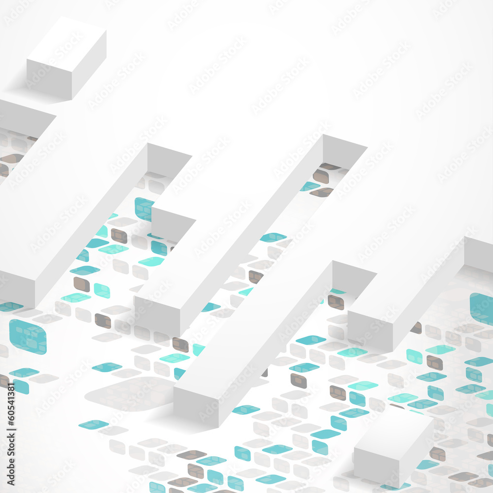 Abstract 3D Geometrical Design. Abstract 3D Geometrical Design.