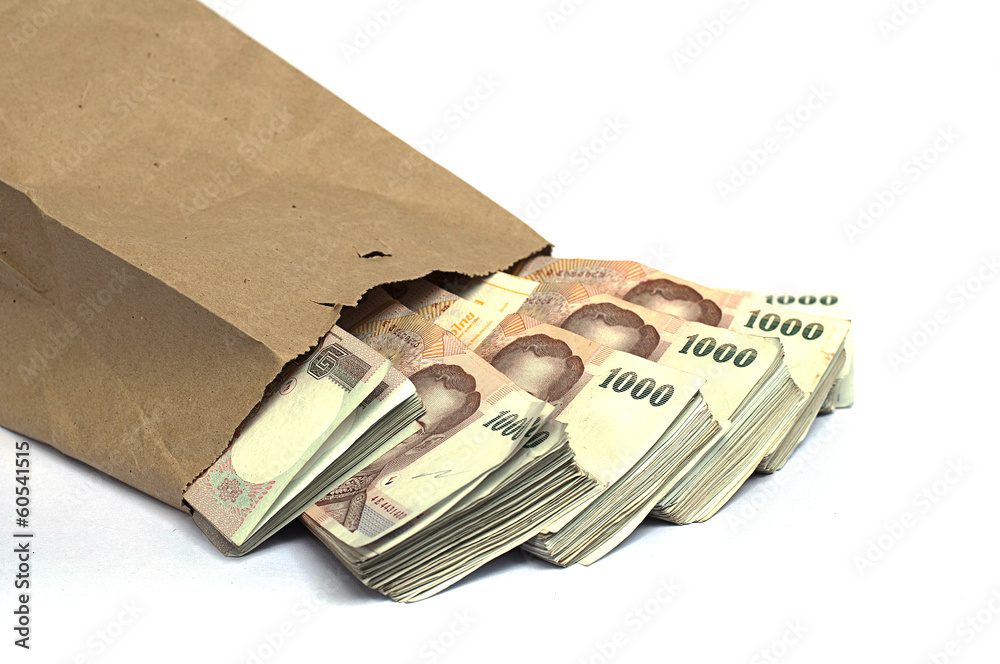 Thousand baht banknotes Stock Photo | Adobe Stock