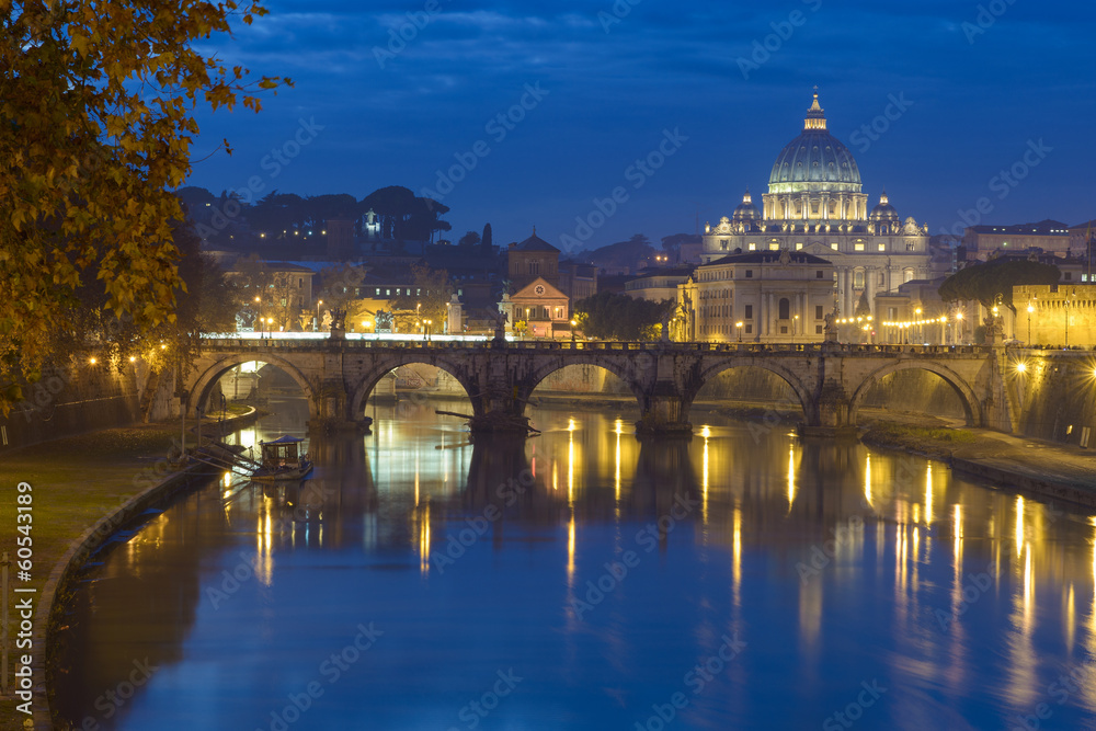 Roma San Pietro e il Tevere