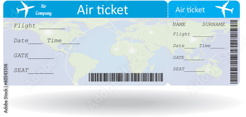 Variant of air ticket